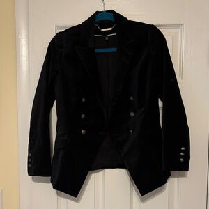 White House Black Market Black Velvet Blazer